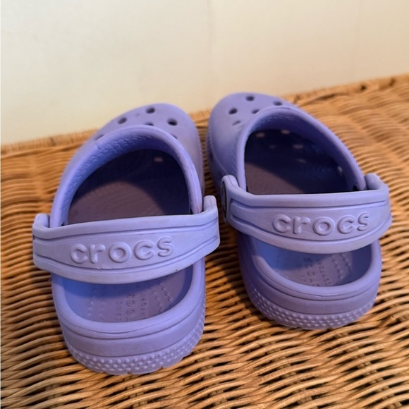 Crocs Kids' Classic Clog Slip-On Lightweight Purple Unisex Sandals Sz C7 - Picture 5 of 8